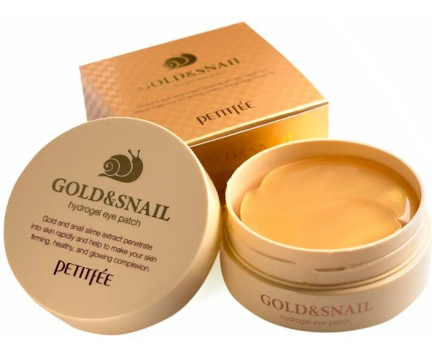 PETITFEE - Gold & Snail Eye Patch - 60 parches